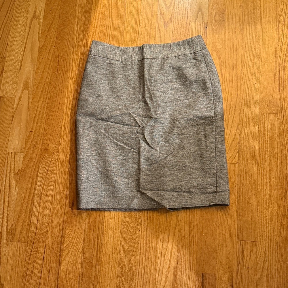 Ann Taylor Textured Gray Skirt